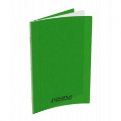 CAHIER 24*32 192P CONQURANT POLYPRO VERT