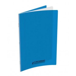 CAHIER 24*32 48P CONQURANT POLYPRO BLEU