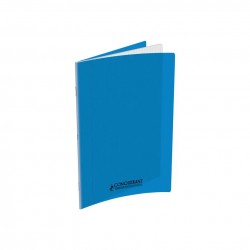 UN CAHIER 24*32 48P CONQURANT POLYPRO COUL ASS