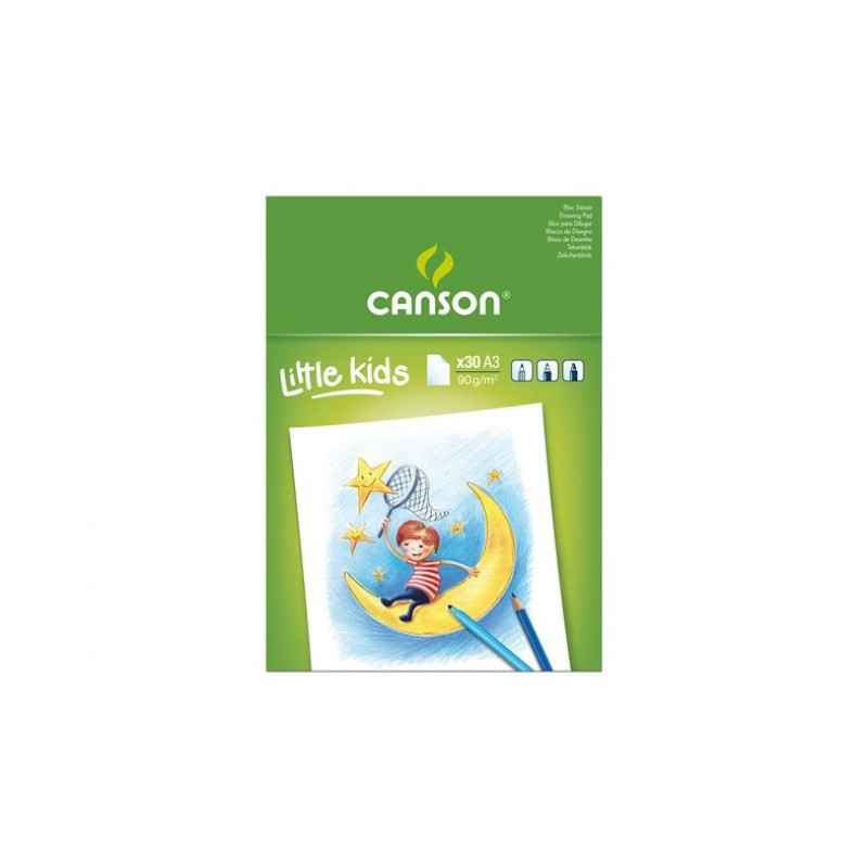 Canson Kids Papier à dessin 30 feuilles A3 29,7 x 42 cm Blanc3148950015273