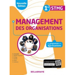 Management des organisations 1re STMG - Pochette élève- Ed- 2018 DELAGRAVE9782206204840
