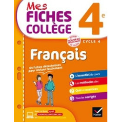 Mes fiches collège français 4e cycle 49782218997846