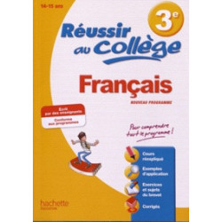 REUSSIR AU COLLEGE- Français 3e-Isabelle de Lisle9782011608543