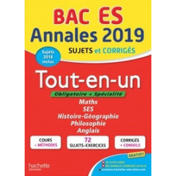 Annales BAC ES - Tout-en-un- Edition 20199782017015581