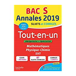 Annales Bac 2019 Tout-en-un Terminale S9782017013884