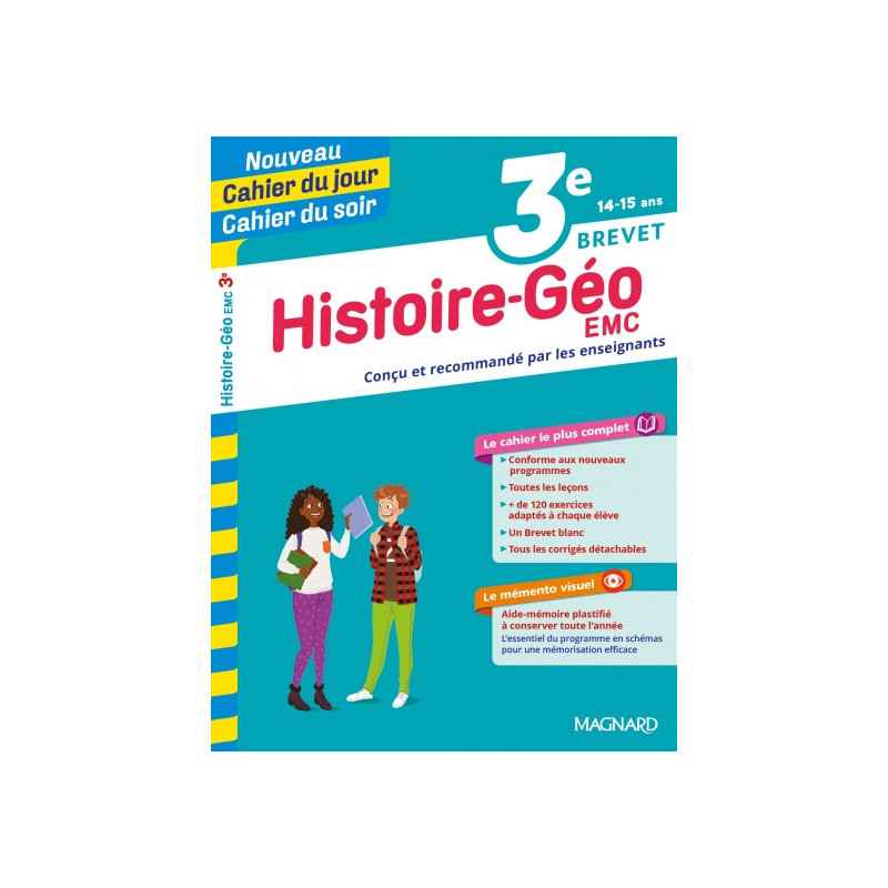 Cahier du jour/Cahier du soir Histoire-Géographie-EMC 3e9782210762480