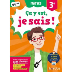 Maths 3e Ca y est, je sais ! Edition 20199782047357392