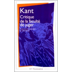 Critique de la faculté de juger - Emmanuel Kant