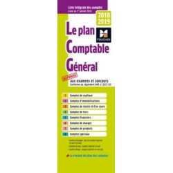 Le plan comptable général (Dépliant) Edition 2018-2019 Foucher
