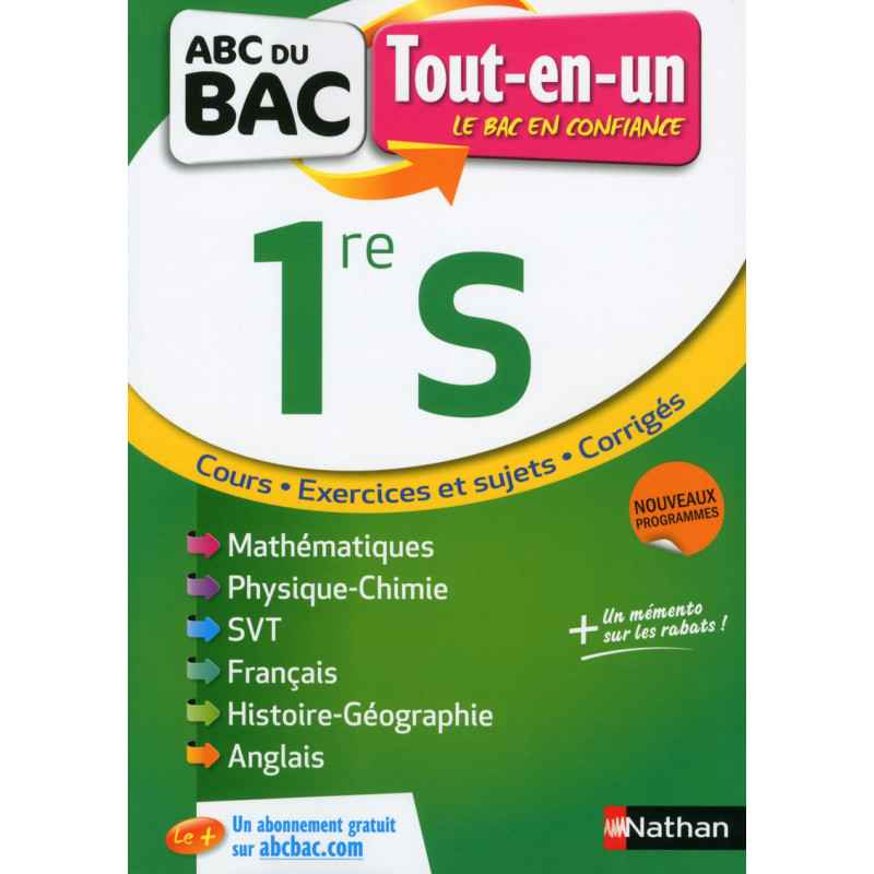 ABC du BAC Tout-en-un 1re S9782091503103