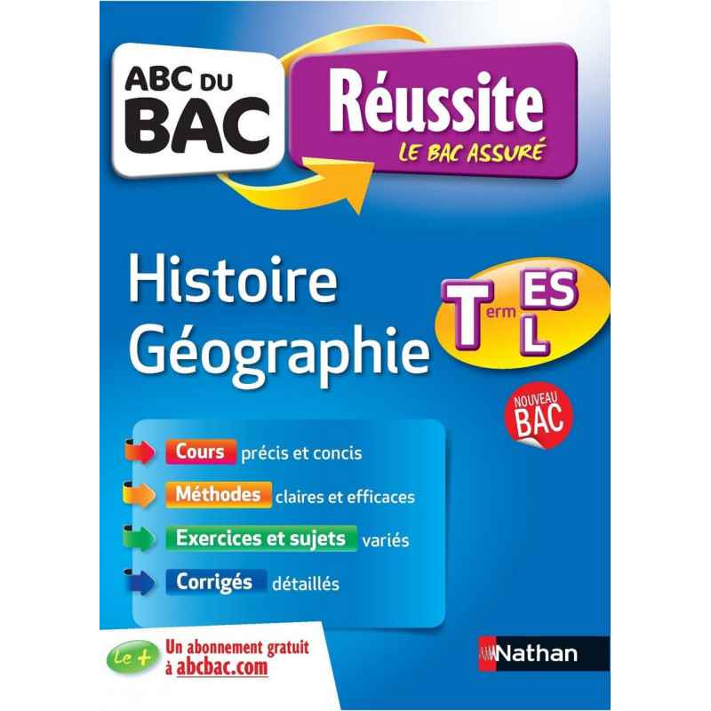 ABC du BAC Réussite Histoire - Géographie Term ES.L