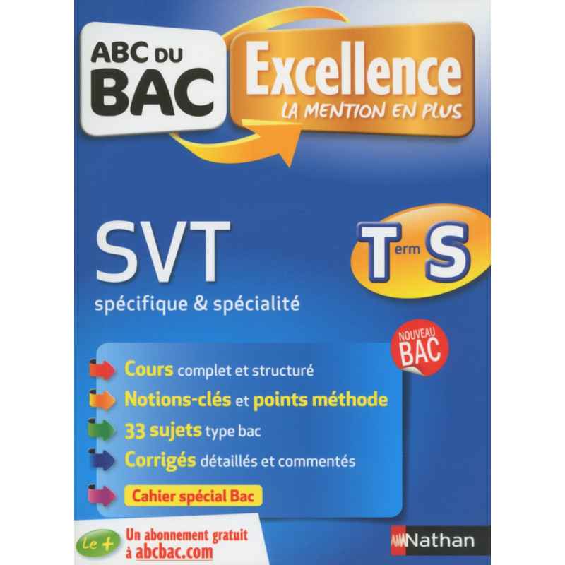 ABC du BAC Excellence SVT Term S spé & spé