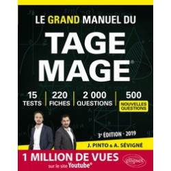 Le Grand Manuel du Tage Mage - 220 fiches de cours, 15 tests blancs, 2000 questions + corrigés en vidéo