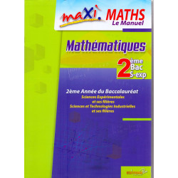 Maxi Maths le manuel Editions Plus 2éme BAC9789954682432