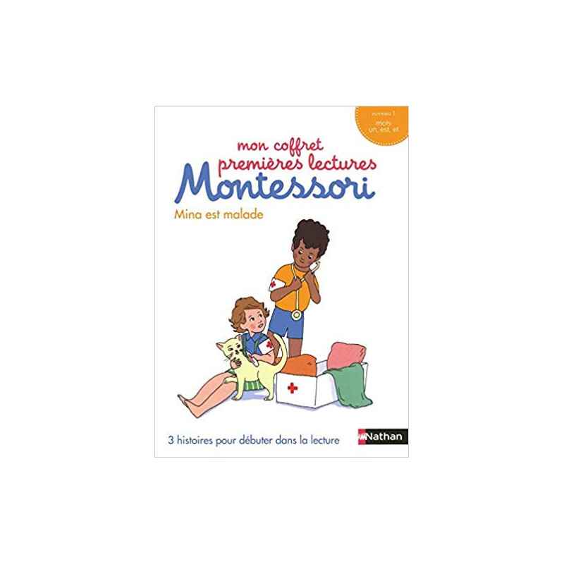 Mon coffret premières lectures Montessori : Mina est malade - Niveau 1 - 4/7 ans9782092789261