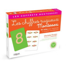 Les chiffres rugueux 30 cartes apprendre à compter naturellement Charlotte Poussin, Marie Ollier - CoLL Les coffrets Montessori