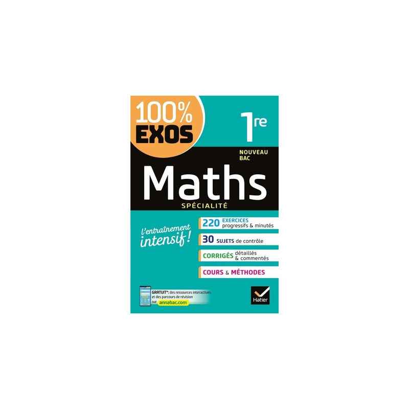 100% exos maths 1ère spécialité9782401053168