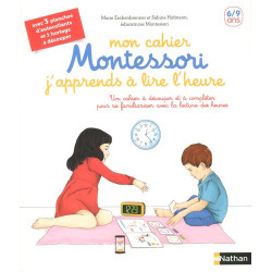 Mon cahier Montessori j'apprends à lire l'heure - Album