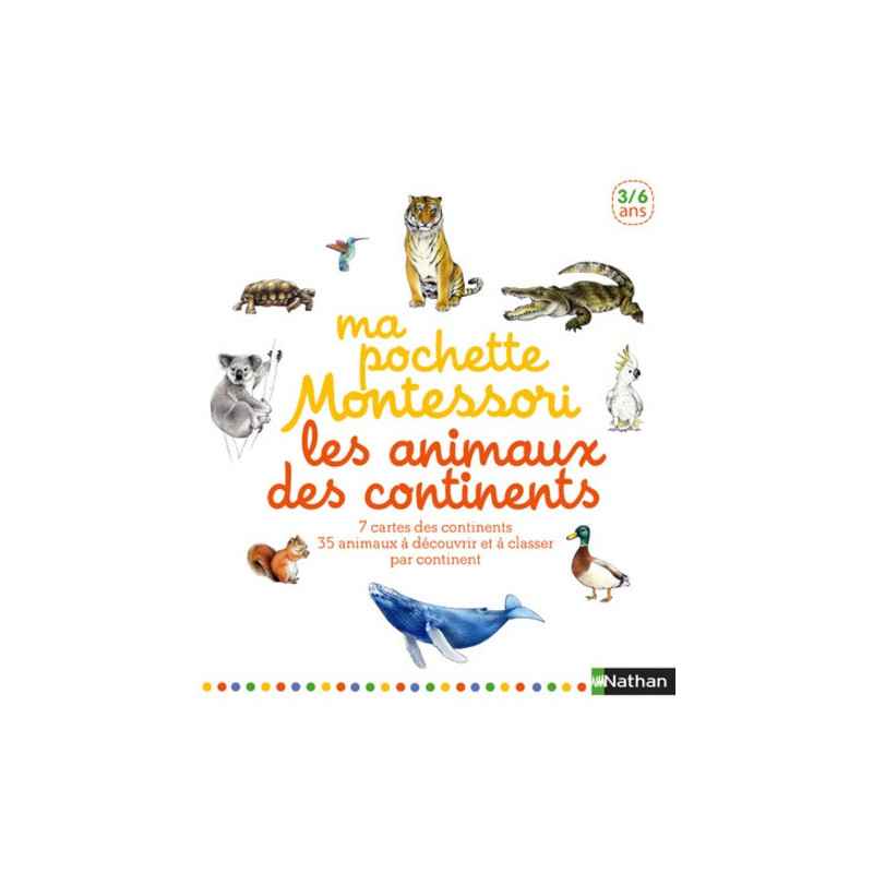 Ma pochette Montessori les animaux des continents Roberta Rocchi9782092787892