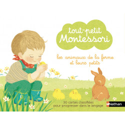 Tout-petit Montessori - cartes classifiées des animaux de la ferme et leurs petits - dès 15 mois9782092789155