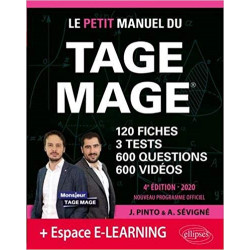 Le Petit Manuel du TAGE MAGE - 3 tests blancs + 120 fiches de cours + 600 questions + 600 vidéos – édition 20209782340032781