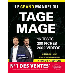 Le Grand Manuel du TAGE MAGE – 16 tests blancs + 200 fiches de cours + 2000 vidéos – édition 2020