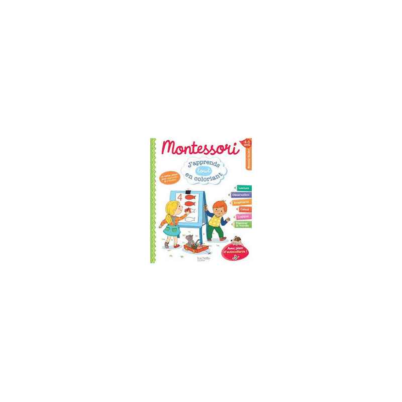 Montessori j'apprends en coloriant MS9782017012535