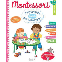Montessori j'apprends en coloriant PS9782017012528