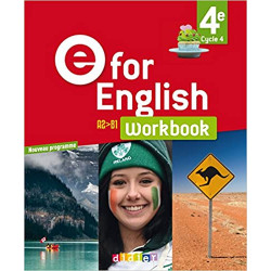 E for English 4e (éd. 2017) - Workbook -version papier (Anglais) Broché – 3 mai 20179782278088102