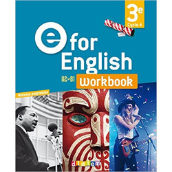 E for English 3e (éd. 2017) - Workbook - version papier (Français)9782278088119
