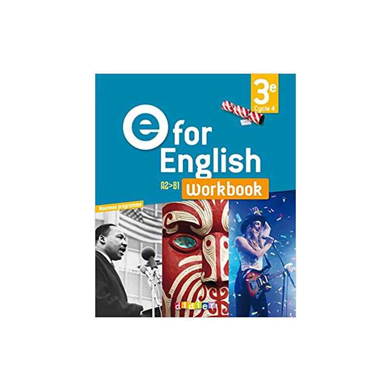 E for English 3e (éd. 2017) - Workbook - version papier (Français)